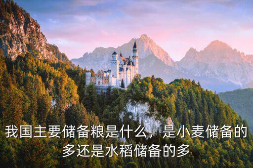 我國(guó)主要儲(chǔ)備糧是什么，是小麥儲(chǔ)備的多還是水稻儲(chǔ)備的多