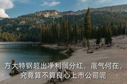 方大特鋼超出凈利潤分紅，底氣何在，究竟算不算良心上市公司呢
