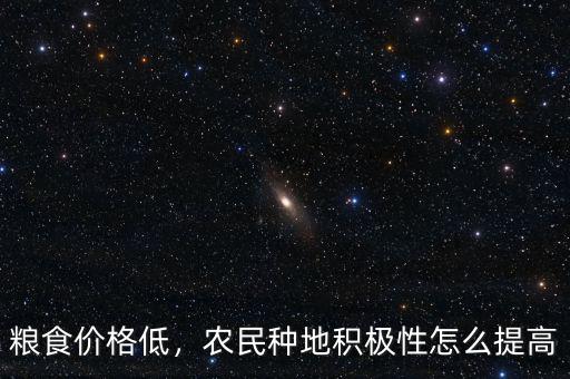糧食價(jià)格低，農(nóng)民種地積極性怎么提高