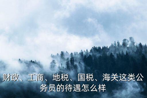 財(cái)政、工商、地稅、國(guó)稅、海關(guān)這類公務(wù)員的待遇怎么樣