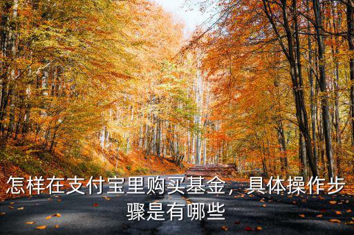 怎樣在支付寶里購買基金，具體操作步驟是有哪些