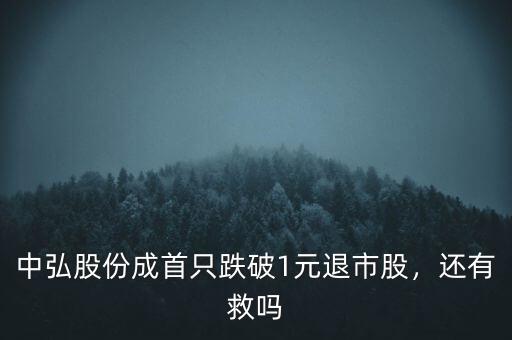 中弘股份成首只跌破1元退市股，還有救嗎
