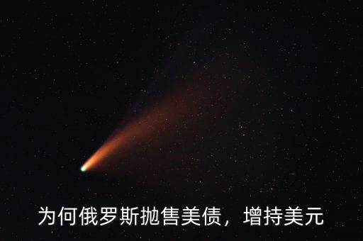 為何俄羅斯拋售美債，增持美元