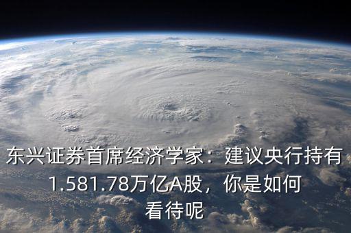 東興證券首席經(jīng)濟學家：建議央行持有1.581.78萬億A股，你是如何看待呢