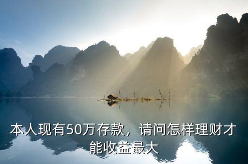 本人現(xiàn)有50萬(wàn)存款，請(qǐng)問(wèn)怎樣理財(cái)才能收益最大