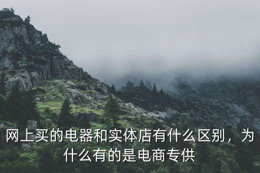 網(wǎng)上買的電器和實體店有什么區(qū)別，為什么有的是電商專供
