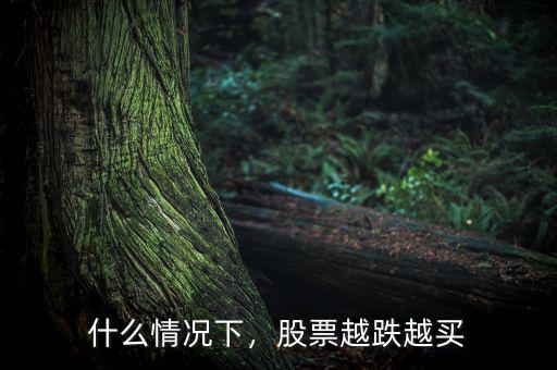 什么情況下，股票越跌越買