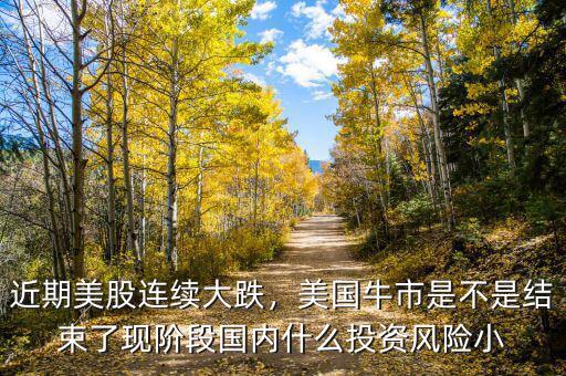 近期美股連續(xù)大跌，美國牛市是不是結束了現階段國內什么投資風險小