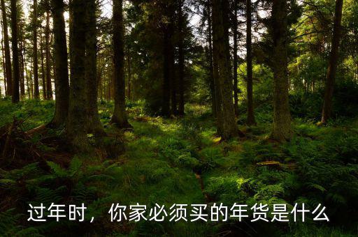 過(guò)年時(shí)，你家必須買的年貨是什么