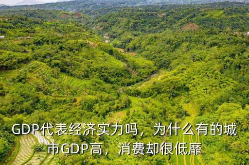 GDP代表經(jīng)濟實力嗎，為什么有的城市GDP高，消費卻很低靡