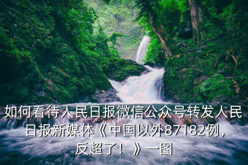 如何看待人民日?qǐng)?bào)微信公眾號(hào)轉(zhuǎn)發(fā)人民日?qǐng)?bào)新媒體《中國以外87182例，反超了！》一圖