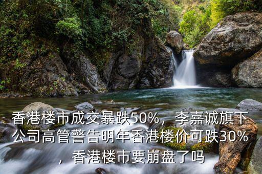 香港樓市成交暴跌50%，李嘉誠旗下公司高管警告明年香港樓價(jià)可跌30%，香港樓市要崩盤了嗎