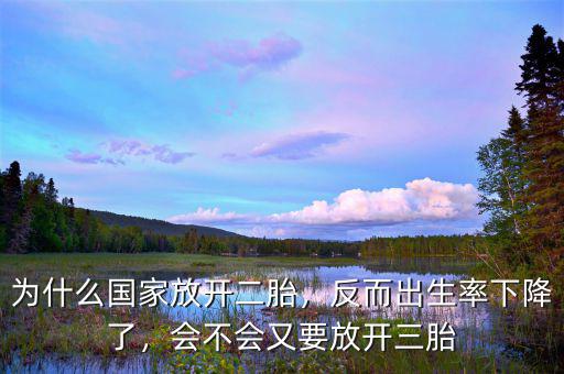 為什么國家放開二胎，反而出生率下降了，會不會又要放開三胎