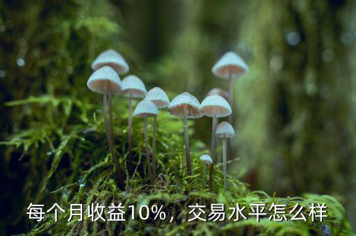 每個月收益10%，交易水平怎么樣