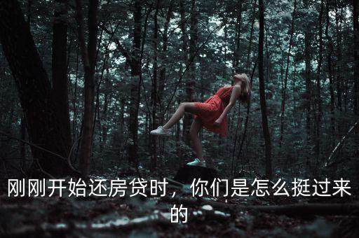剛剛開始還房貸時，你們是怎么挺過來的
