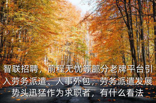 企業(yè)為什么用前程無(wú)憂勞務(wù)派遣,勞務(wù)派遣發(fā)展勢(shì)頭迅猛