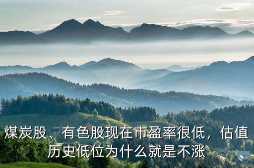 煤炭股、有色股現(xiàn)在市盈率很低，估值歷史低位為什么就是不漲