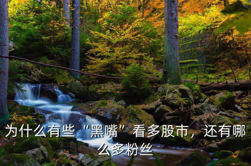 為什么有些“黑嘴”看多股市，還有哪么多粉絲