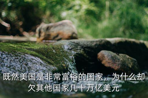 既然美國是非常富裕的國家，為什么卻欠其他國家?guī)资f億美元