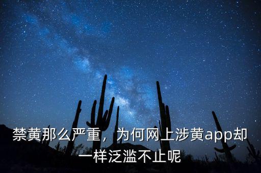 禁黃那么嚴(yán)重，為何網(wǎng)上涉黃app卻一樣泛濫不止呢