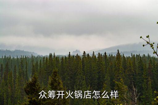 眾籌開(kāi)火鍋店怎么樣