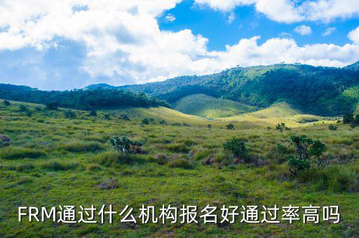 FRM通過(guò)什么機(jī)構(gòu)報(bào)名好通過(guò)率高嗎