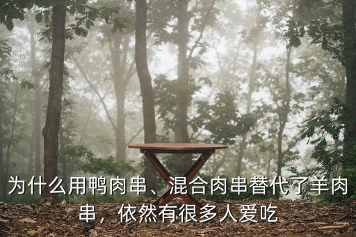 為什么用鴨肉串、混合肉串替代了羊肉串，依然有很多人愛吃