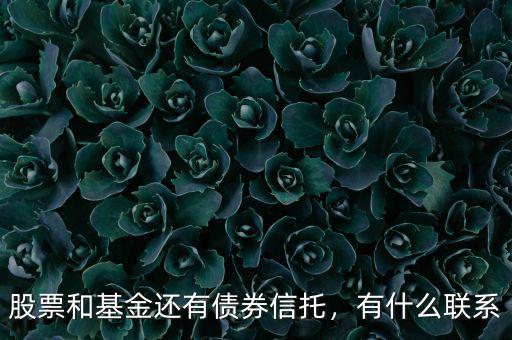 股票和基金還有債券信托，有什么聯(lián)系