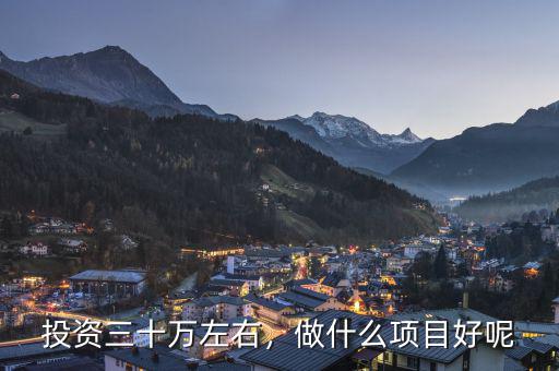 投資三十萬左右，做什么項(xiàng)目好呢