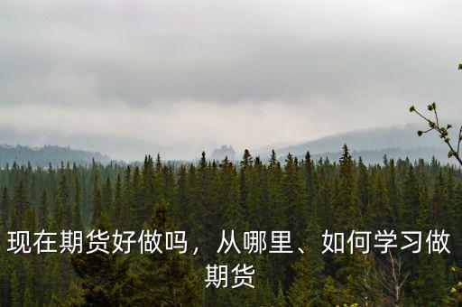 現(xiàn)在期貨好做嗎，從哪里、如何學(xué)習(xí)做期貨