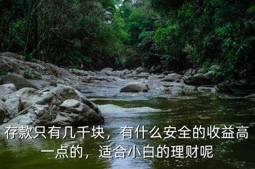 存款只有幾千塊，有什么安全的收益高一點的，適合小白的理財呢