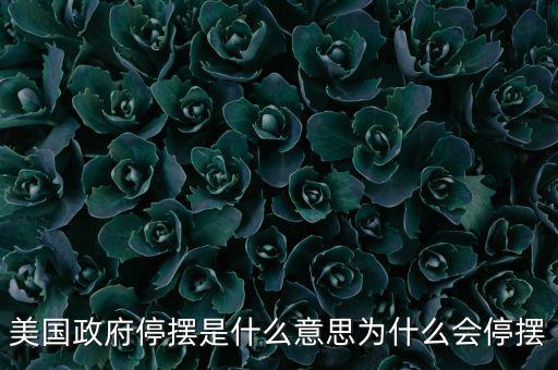 美國政府停擺是什么意思為什么會(huì)停擺