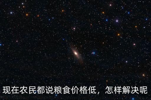 現(xiàn)在農(nóng)民都說(shuō)糧食價(jià)格低，怎樣解決呢