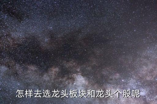 怎樣去選龍頭板塊和龍頭個(gè)股呢