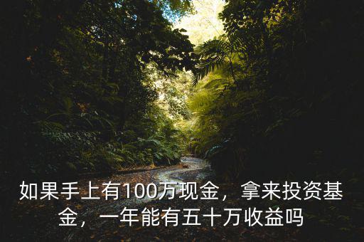 如果手上有100萬(wàn)現(xiàn)金，拿來(lái)投資基金，一年能有五十萬(wàn)收益嗎