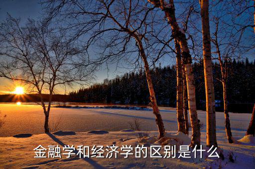 做金融的什么口味,金融學和經濟學的區(qū)別是什么