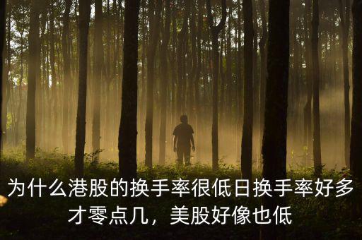 為什么港股的換手率很低日換手率好多才零點(diǎn)幾，美股好像也低