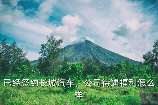 已經(jīng)簽約長(zhǎng)城汽車(chē)，公司待遇福利怎么樣