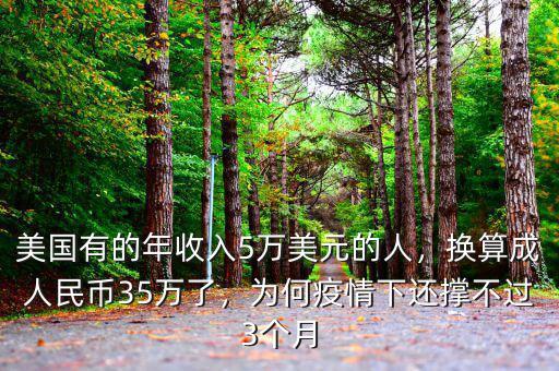 美國有的年收入5萬美元的人，換算成人民幣35萬了，為何疫情下還撐不過3個月