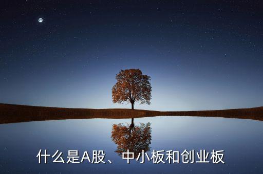 什么是A股、中小板和創(chuàng)業(yè)板