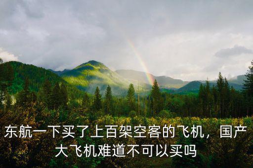 東航一下買了上百架空客的飛機(jī)，國產(chǎn)大飛機(jī)難道不可以買嗎
