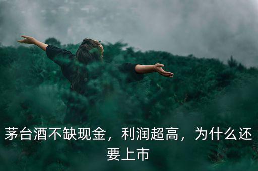 茅臺(tái)酒不缺現(xiàn)金，利潤(rùn)超高，為什么還要上市