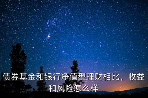 債券基金和銀行凈值型理財相比，收益和風(fēng)險怎么樣