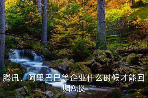 騰訊、阿里巴巴等企業(yè)什么時(shí)候才能回歸A股