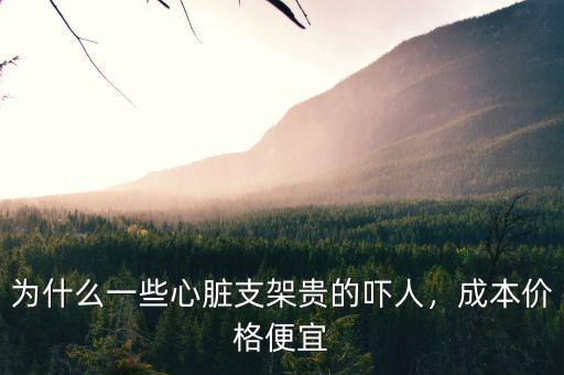 為什么一些心臟支架貴的嚇人，成本價格便宜