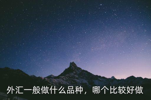 外匯一般做什么品種，哪個比較好做