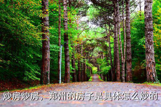 炒房炒房，鄭州的房子是具體怎么炒的