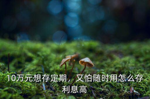 10萬(wàn)元想存定期，又怕隨時(shí)用怎么存利息高