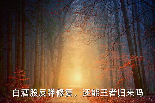 白酒股反彈修復(fù)，還能王者歸來嗎