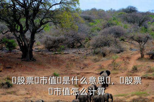 ?股票?市值?是什么意思?，?股票?市值怎么計(jì)算